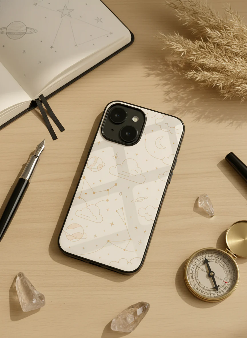 Celestial Love Premium Glass Back Cover For iPhone 11-17 Models - Image 11