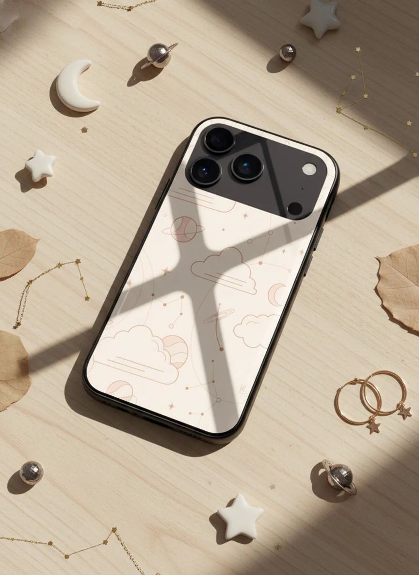 Celestial Love Premium Glass Back Cover For iPhone 11-17 Models - Image 12