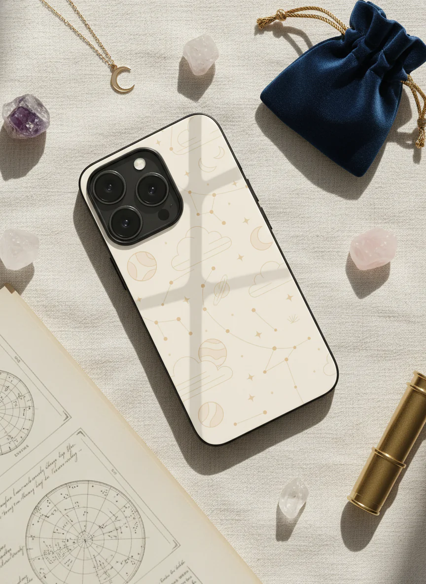 Celestial Love Premium Glass Back Cover For iPhone 11-17 Models - Image 5