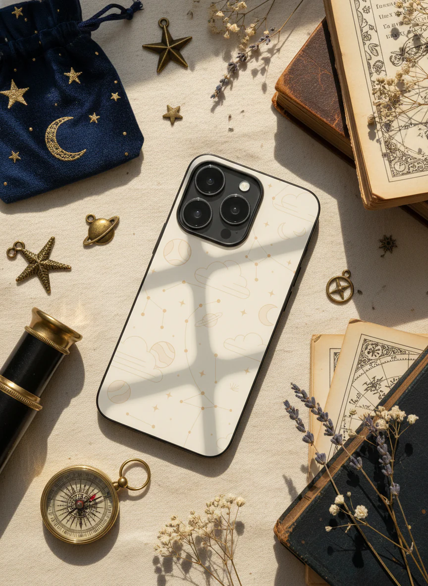 Celestial Love Premium Glass Back Cover For iPhone 11-17 Models - Image 8