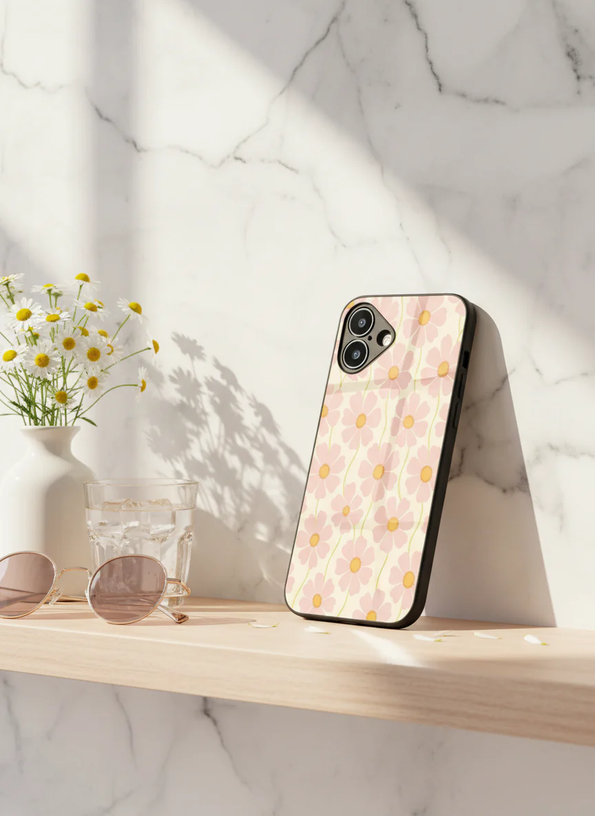 Cherry Blossom Premium Glass Back Cover for iPhone 11-17 Models - Image 9
