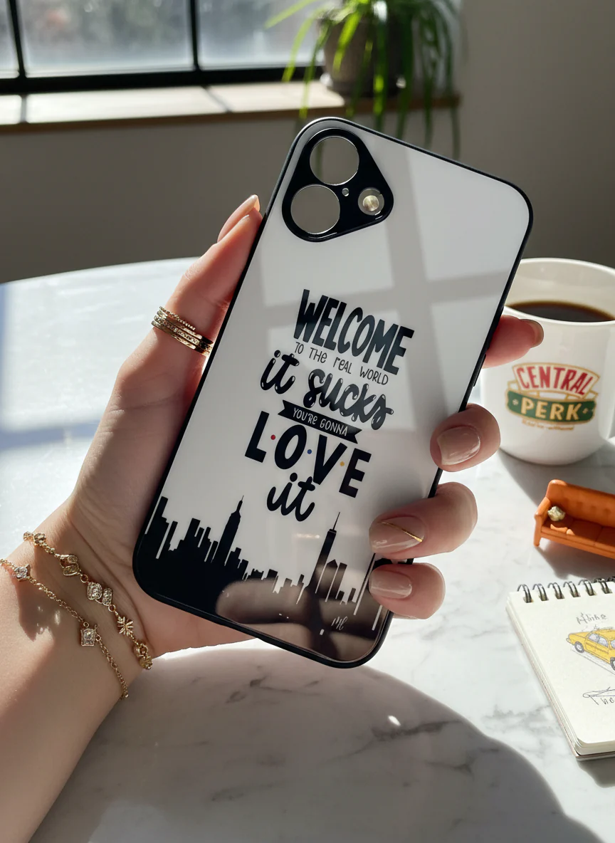 City Of FRIENDS Premium Glass Back Cover For iPhone 11-17 Models - Image 10
