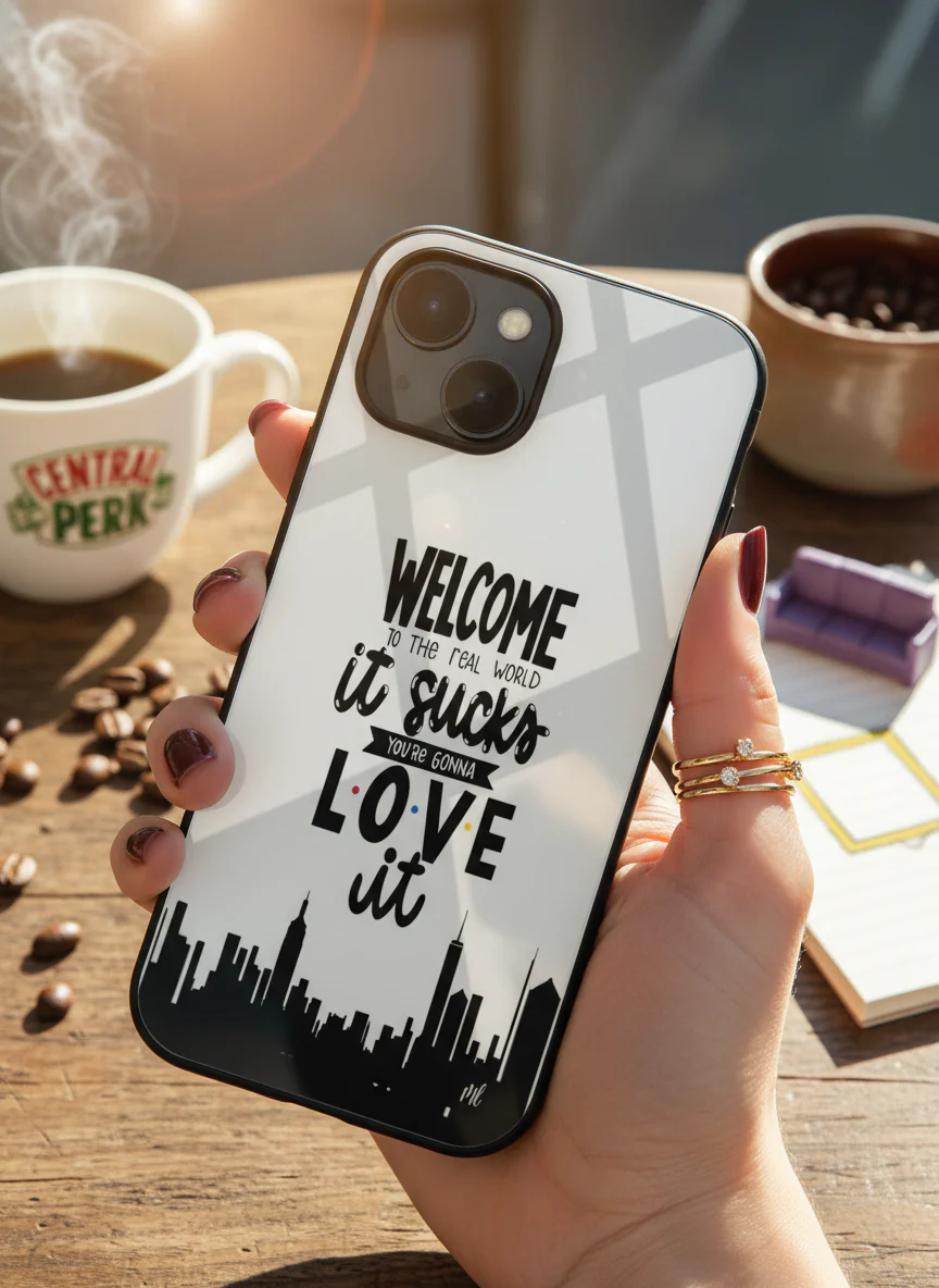 City Of FRIENDS Premium Glass Back Cover For iPhone 11-17 Models - Image 13