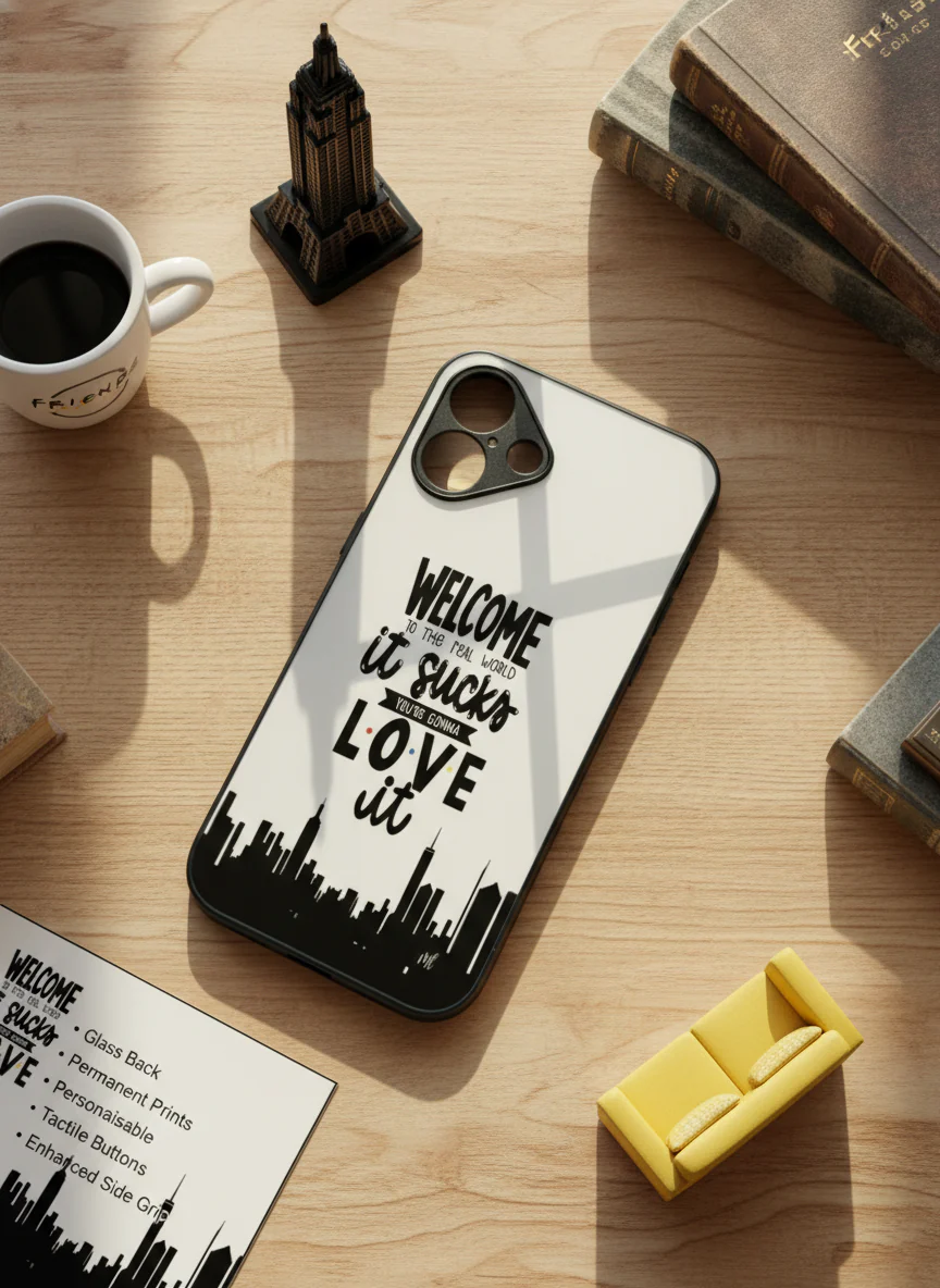 City Of FRIENDS Premium Glass Back Cover For iPhone 11-17 Models - Image 15