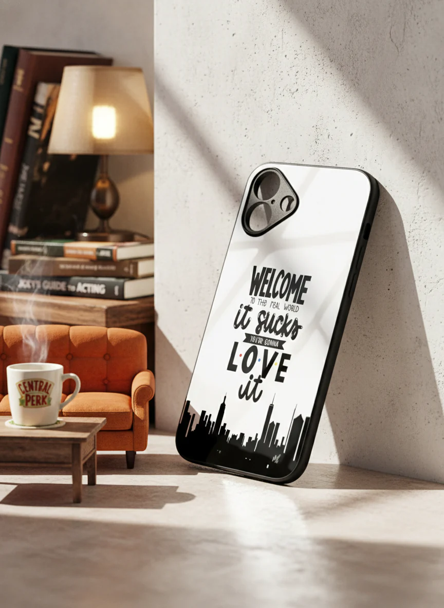 City Of FRIENDS Premium Glass Back Cover For iPhone 11-17 Models - Image 6