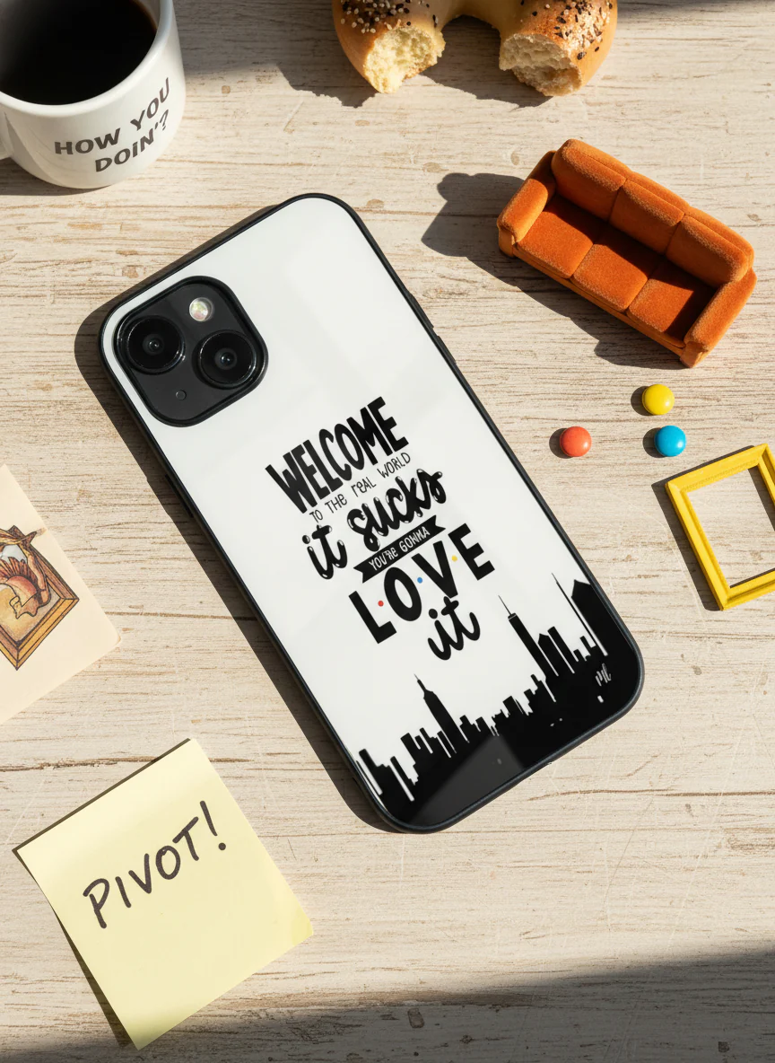 City Of FRIENDS Premium Glass Back Cover For iPhone 11-17 Models - Image 8
