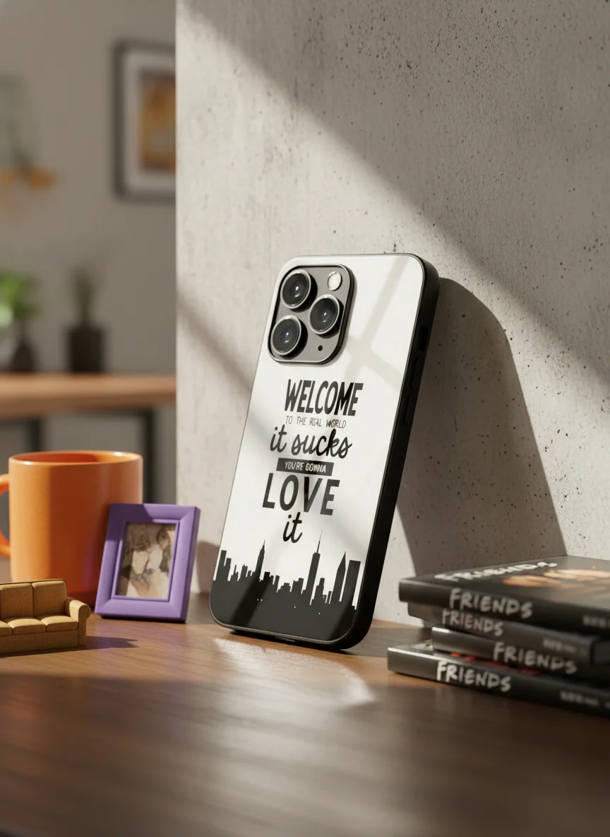 City Of FRIENDS Premium Glass Back Cover For iPhone 11-17 Models - Image 9