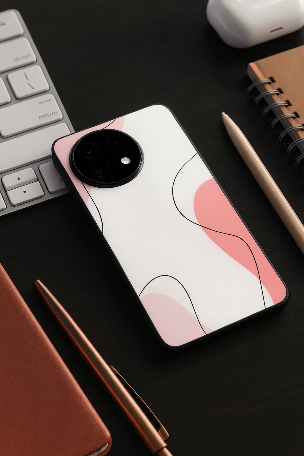 Clean Girl Aesthetics Glass Back Cover For One Plus 13, 12, 11, 10, Nord Series - Image 4