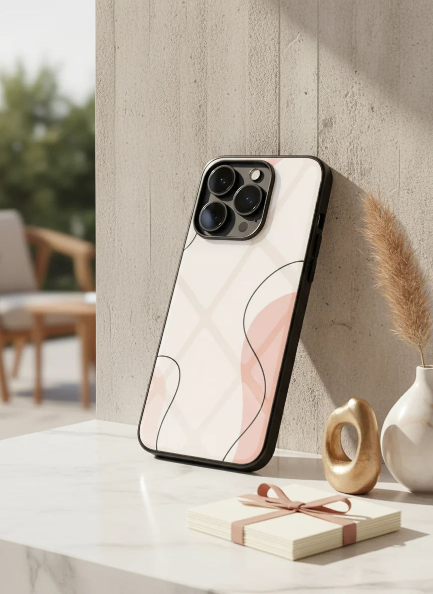 Clean Girl Aesthetics Premium Glass Back Cover For iPhone 11-17 Models - Image 11