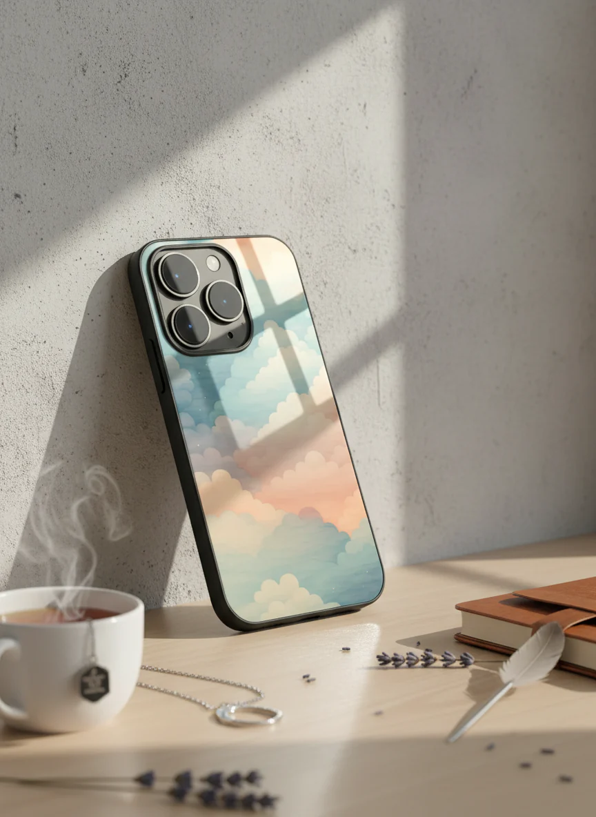 Cloud Of Dreams Premium Glass Back Cover For iPhone 11-17 Models - Image 10