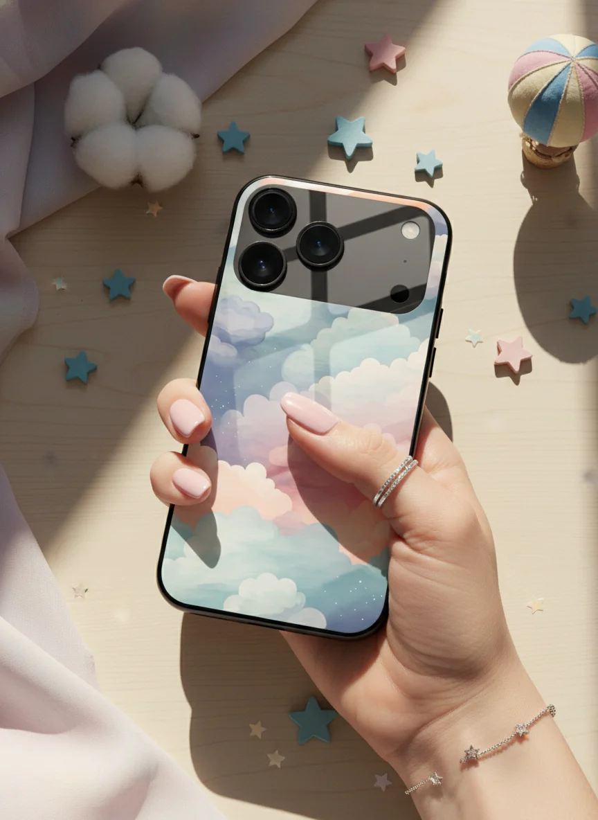 Cloud Of Dreams Premium Glass Back Cover For iPhone 11-17 Models - Image 11