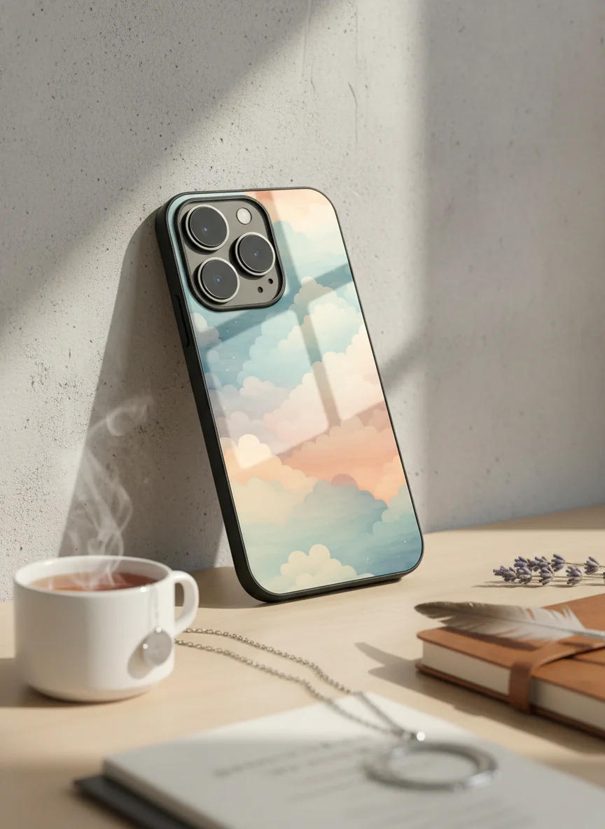 Cloud Of Dreams Premium Glass Back Cover For iPhone 11-17 Models - Image 4