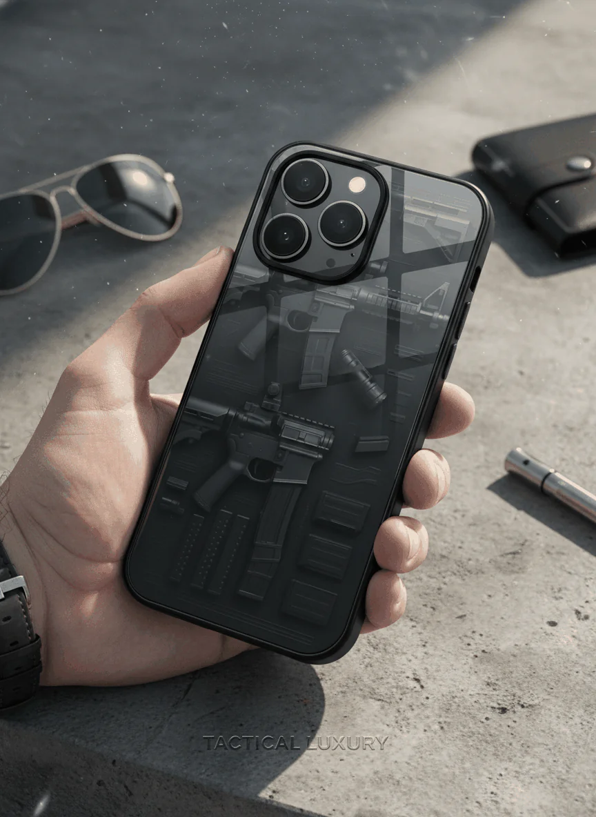 COD Guns Premium Glass Back Cover For iPhone 11-17 Models - Image 4
