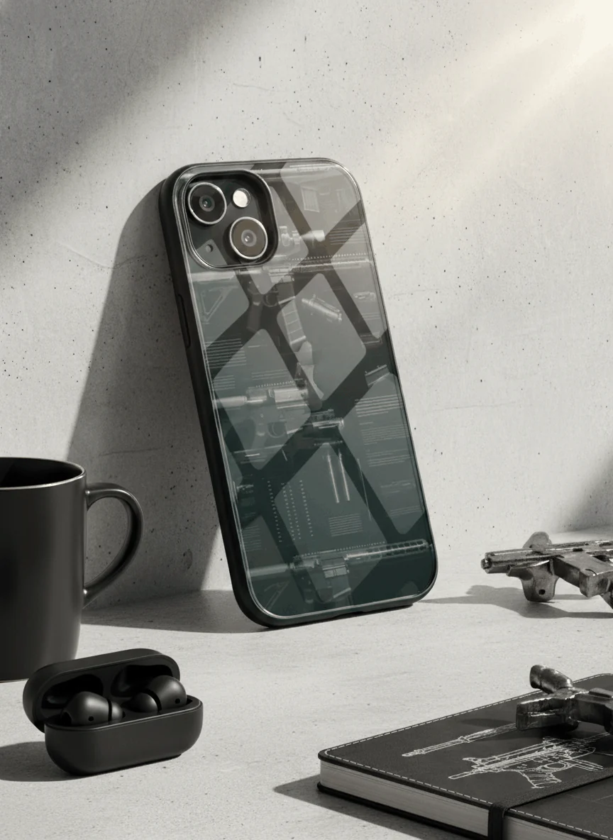 COD Guns Premium Glass Back Cover For iPhone 11-17 Models - Image 6