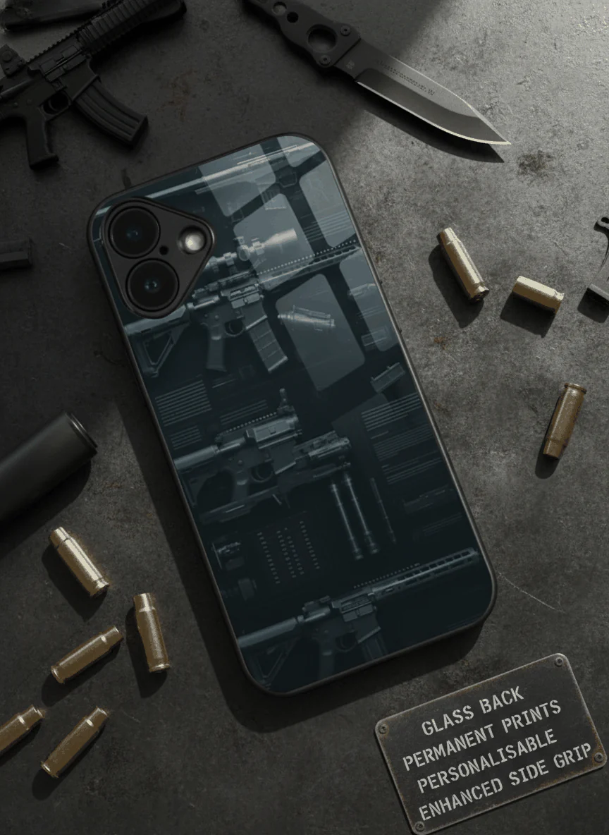 COD Guns Premium Glass Back Cover For iPhone 11-17 Models - Image 7