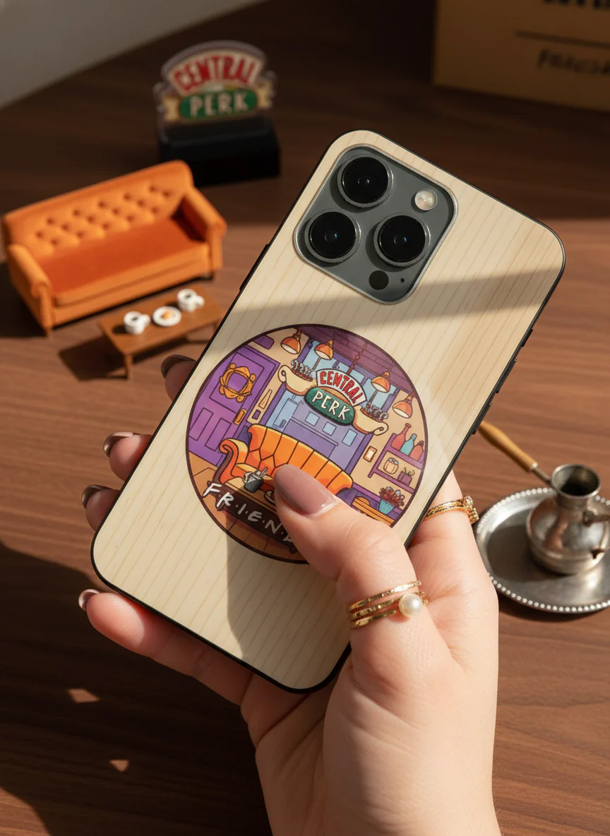 FRIENDS Coffee & Couch Premium Glass Back Cover For iPhone 11-17 Models - Image 7