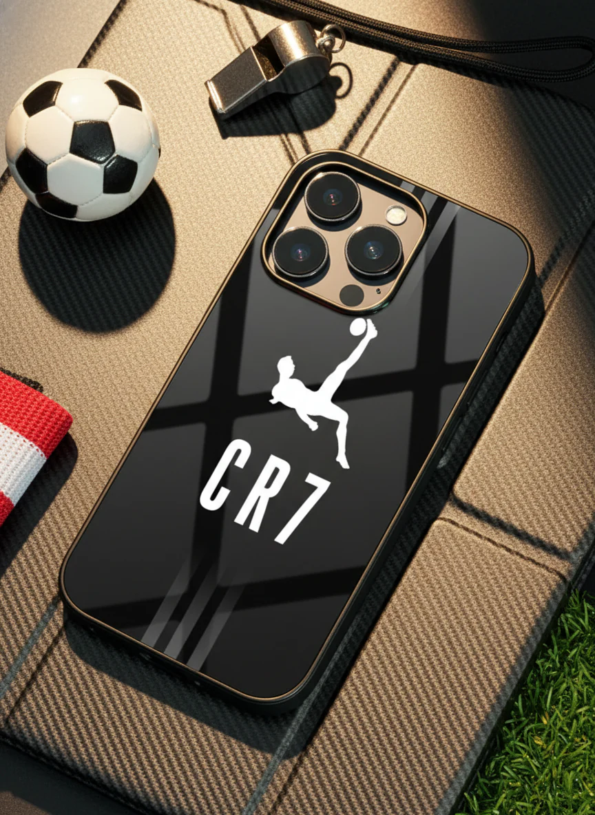 CR7 Legacy Premium Glass Back Cover For iPhone 11-17 Models - Image 3