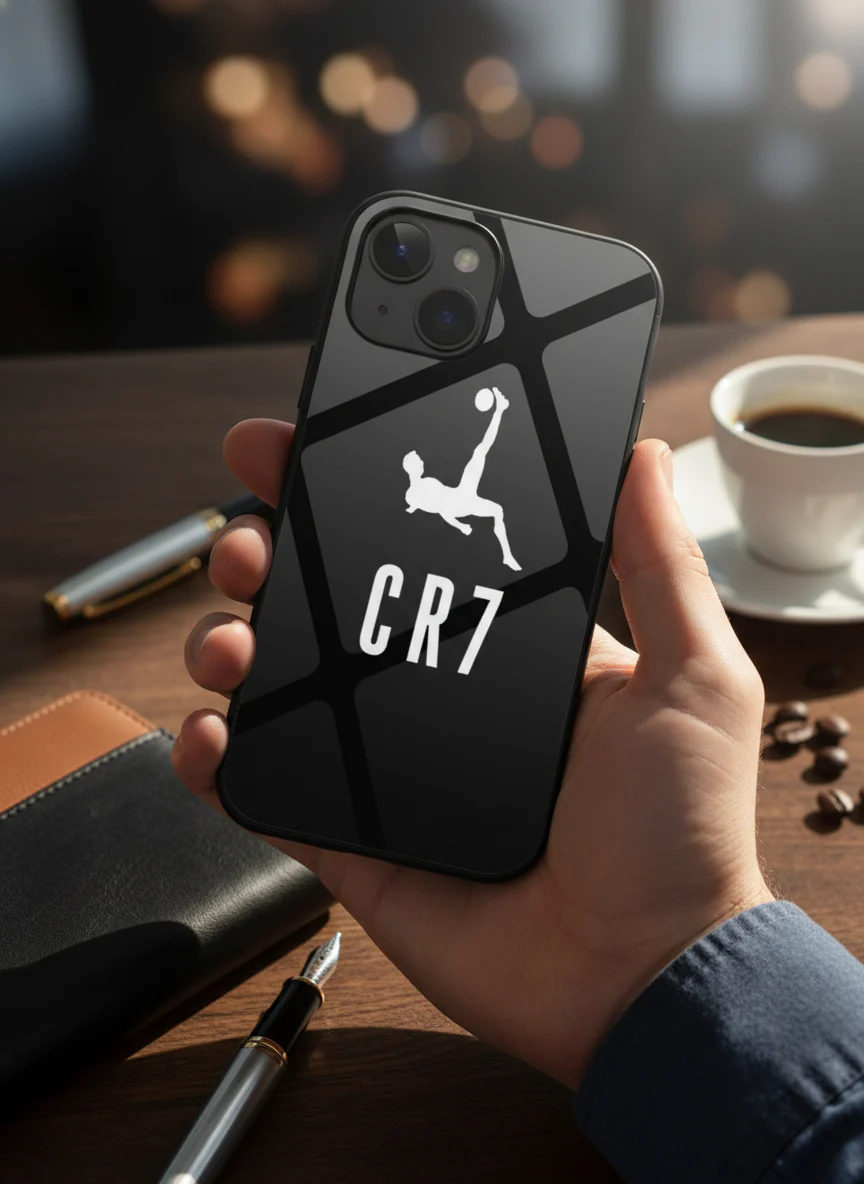 CR7 Legacy Premium Glass Back Cover For iPhone 11-17 Models - Image 4