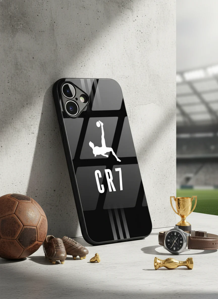 CR7 Legacy Premium Glass Back Cover For iPhone 11-17 Models - Image 5