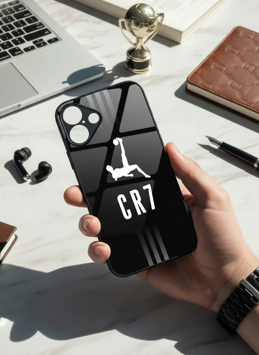 CR7 Legacy Premium Glass Back Cover For iPhone 11-17 Models - Image 6