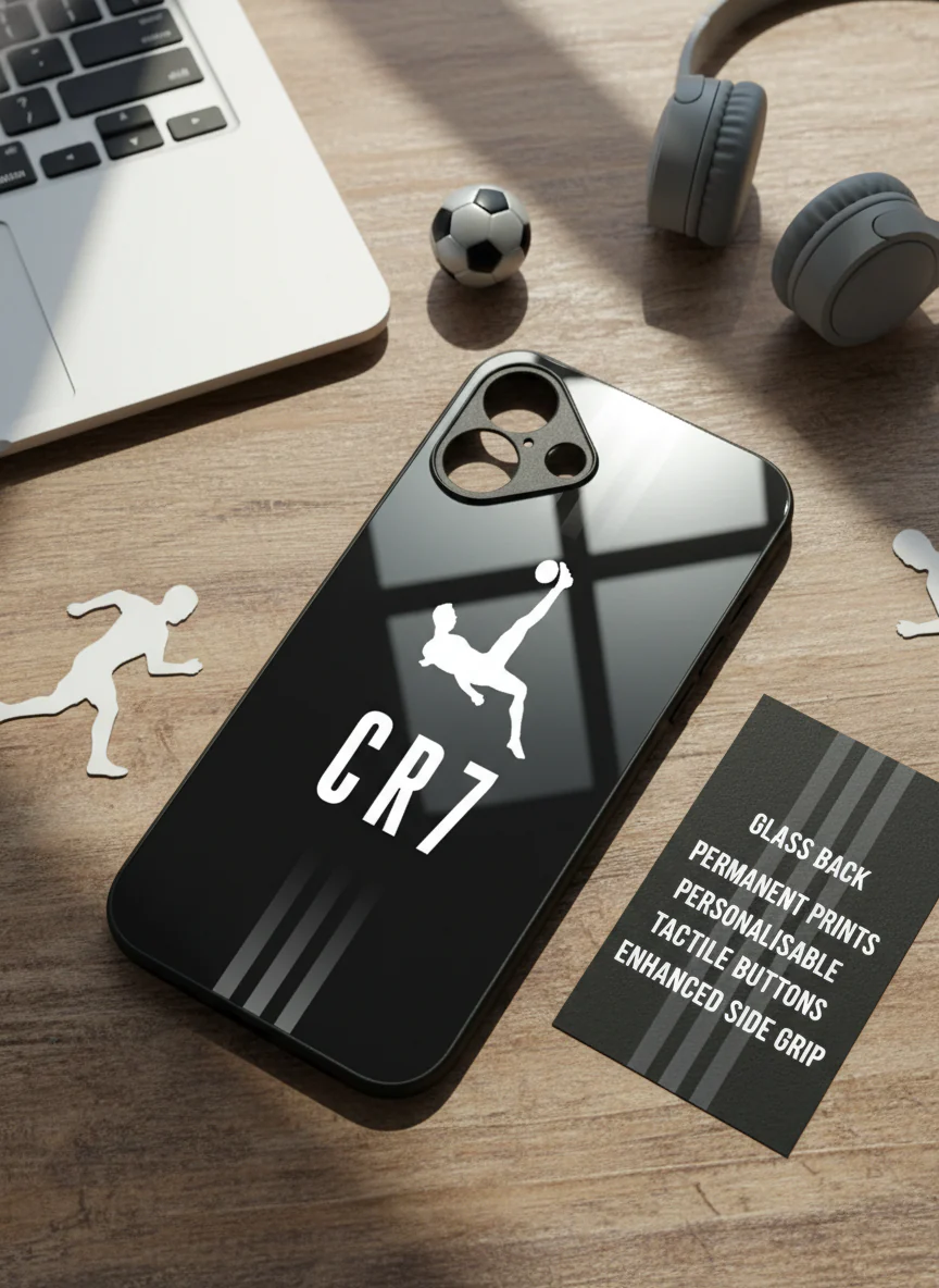 CR7 Legacy Premium Glass Back Cover For iPhone 11-17 Models - Image 7