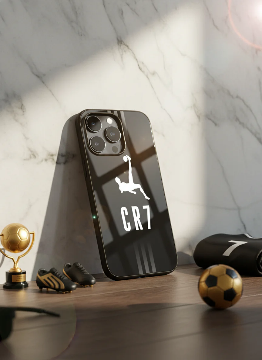 CR7 Legacy Premium Glass Back Cover For iPhone 11-17 Models - Image 8