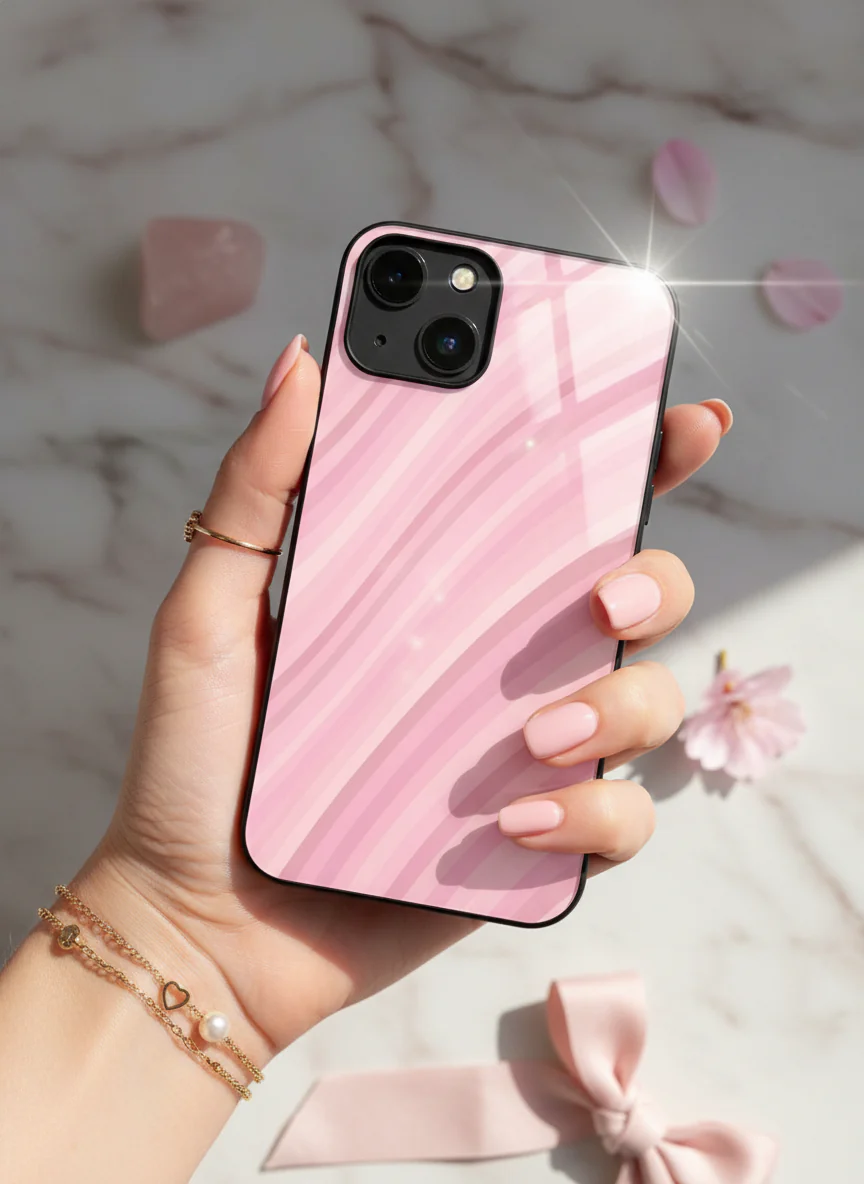 Crayon Craze Premium Glass Back Cover For iPhone 11-17 Models