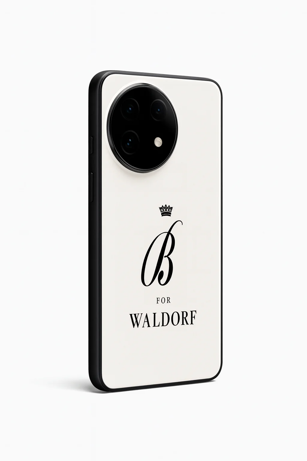 Gossip Girl Crowned Initials Premium Glass Back Cover For One Plus 13, 12, 11, 10, Nord Series - Image 2
