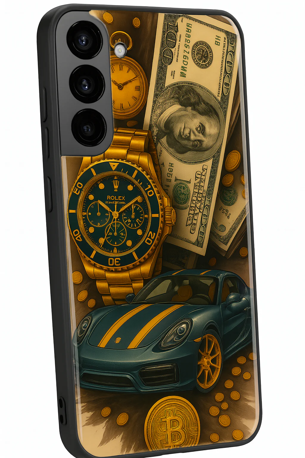 Crypto King Premium Glass Back Cover For Galaxy S, A, M & F Series - Image 7