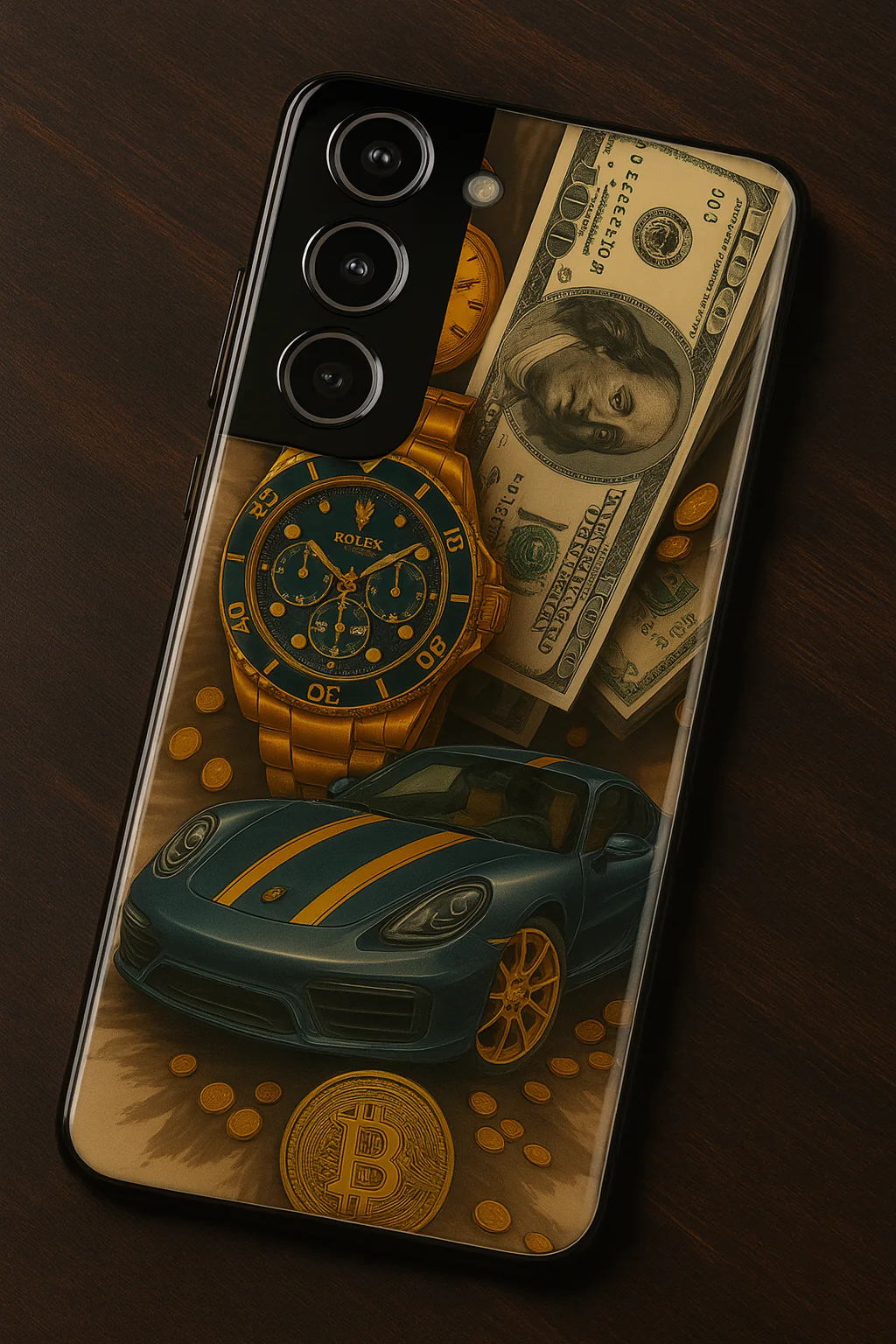 Crypto King Premium Glass Back Cover For Galaxy S, A, M & F Series - Image 8