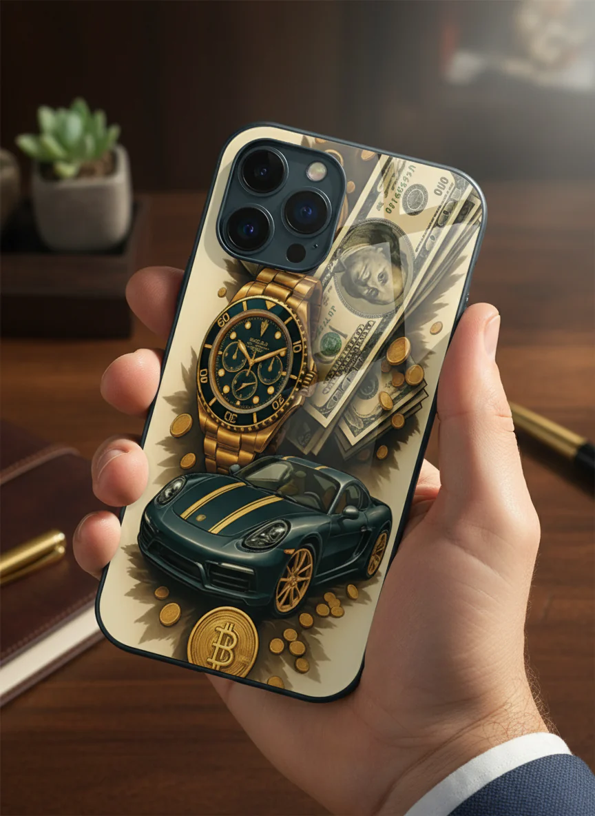 Crypto King Premium Glass Back Cover For iPhone 11-17 Models - Image 7