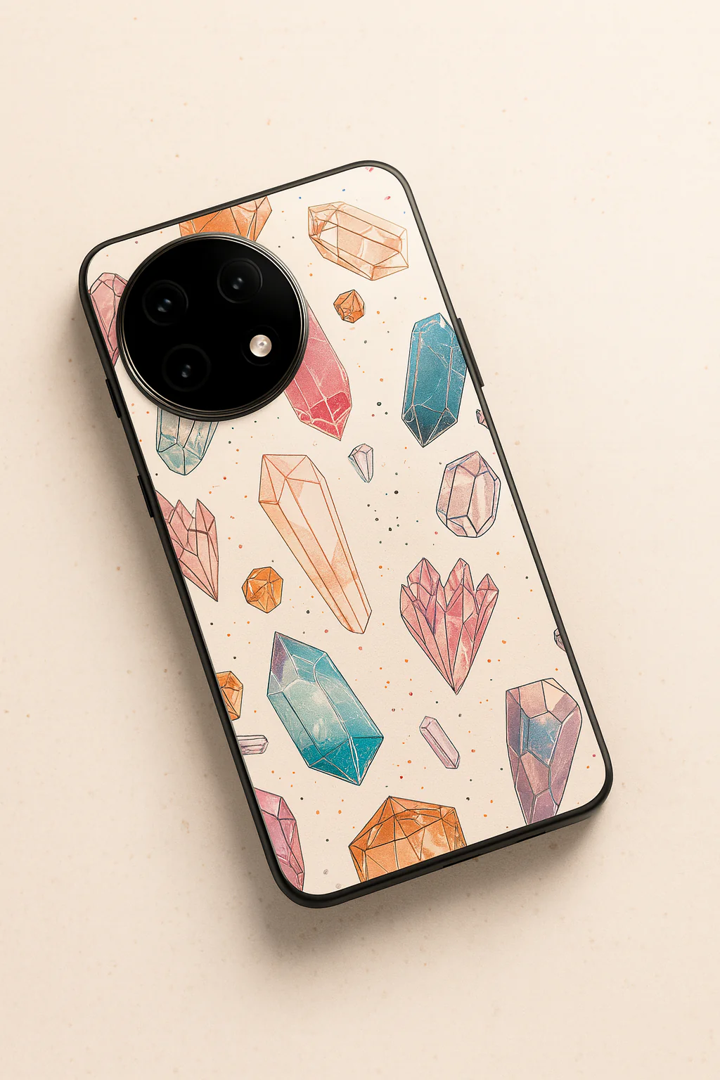 Crystal Bloom Glass Back Cover For One Plus 13, 12, 11, 10, Nord Series - Image 2