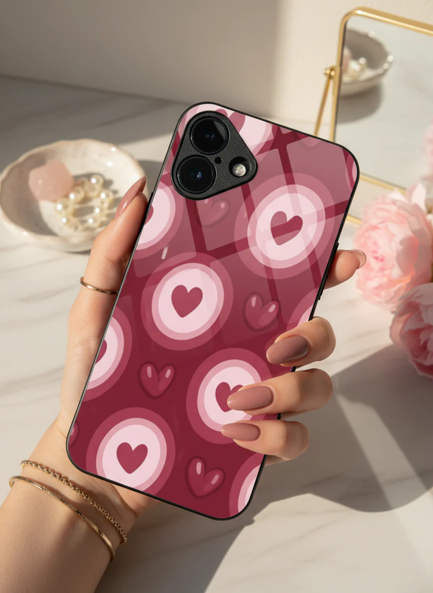 Cupid Core Premium Glass Back Cover For iPhone 11-17 Models - Image 15