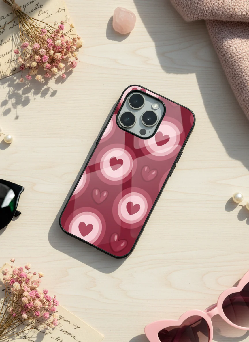 Cupid Core Premium Glass Back Cover For iPhone 11-17 Models - Image 16
