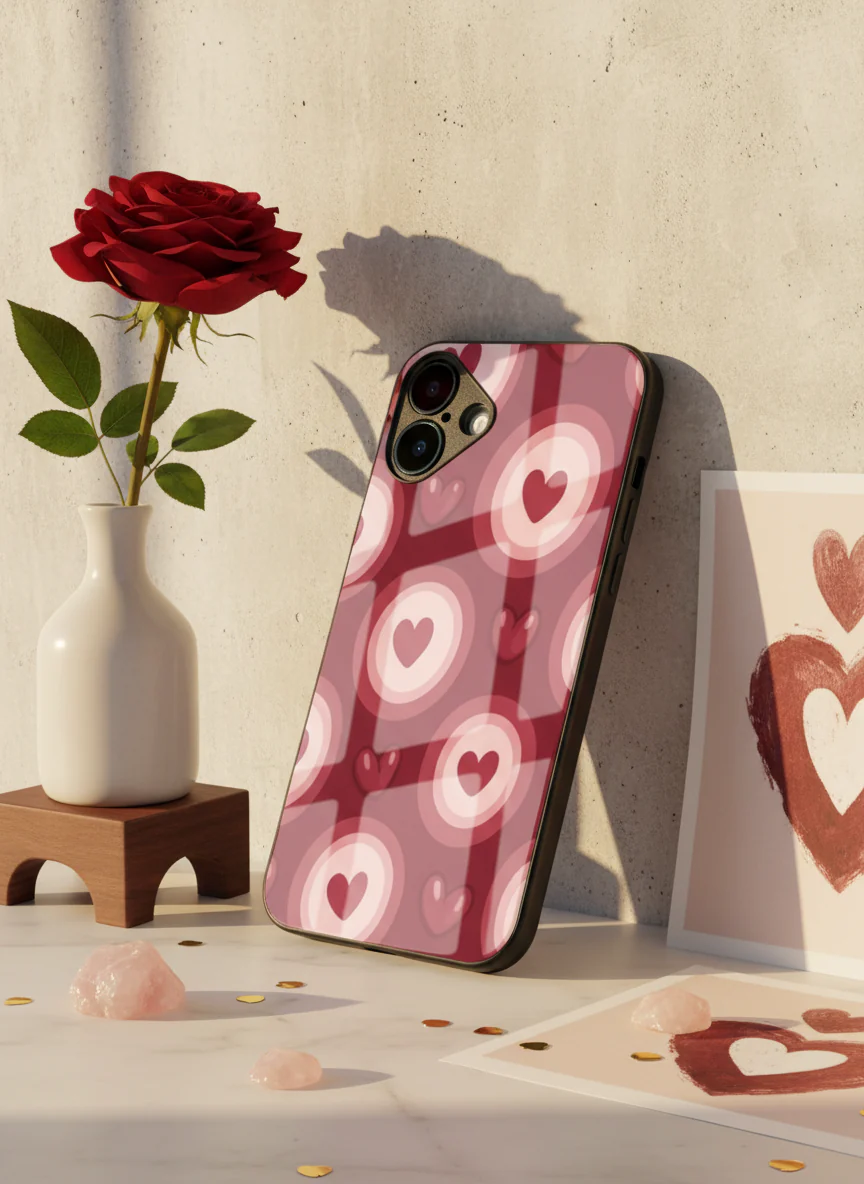 Cupid Core Premium Glass Back Cover For iPhone 11-17 Models - Image 3