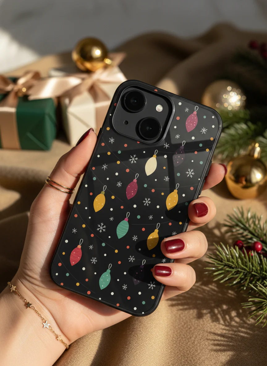 Cute Aesthetic Lights Premium Glass Back Cover For iPhone 11-17 Models - Image 7