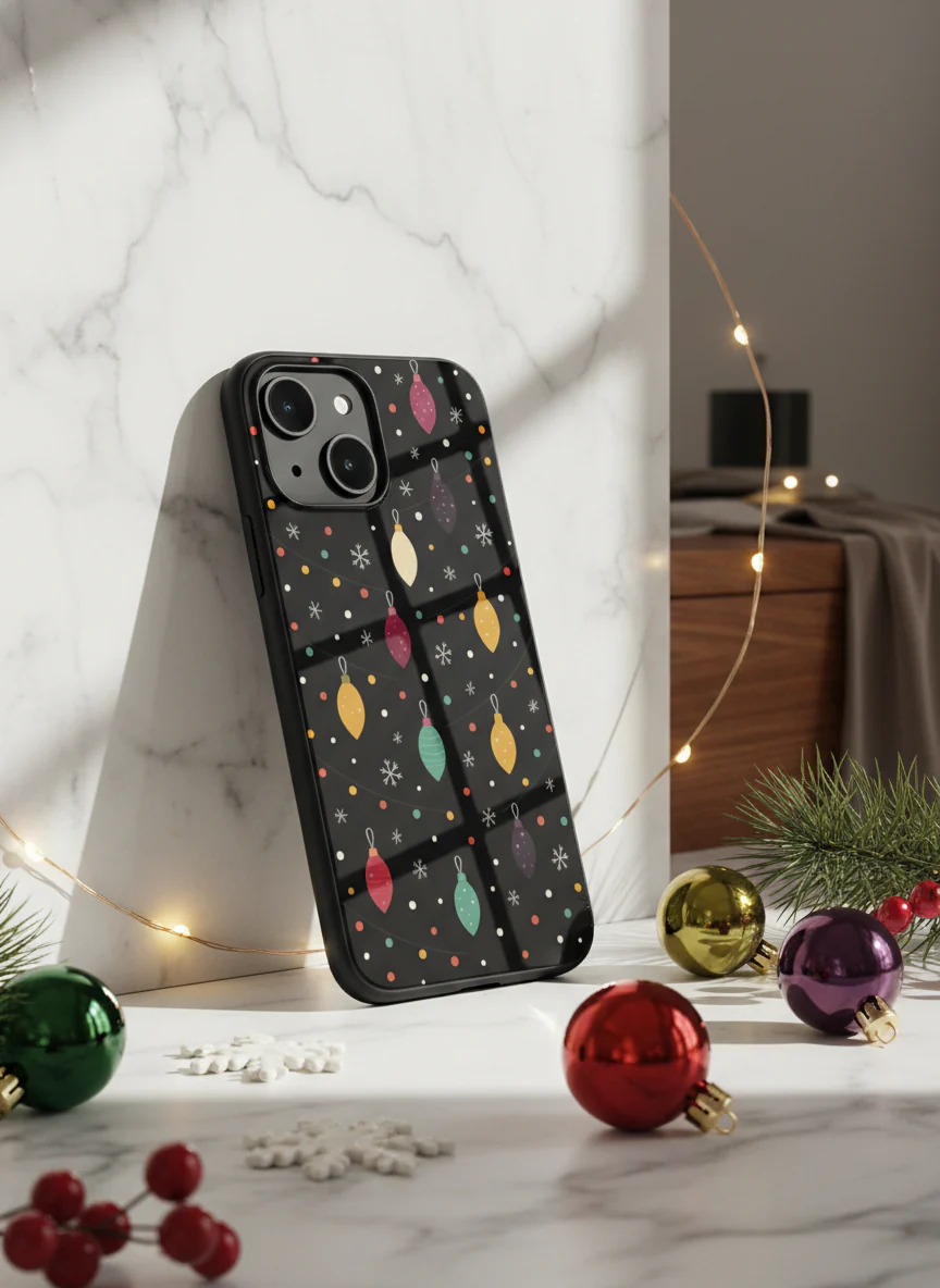 Cute Aesthetic Lights Premium Glass Back Cover For iPhone 11-17 Models - Image 9