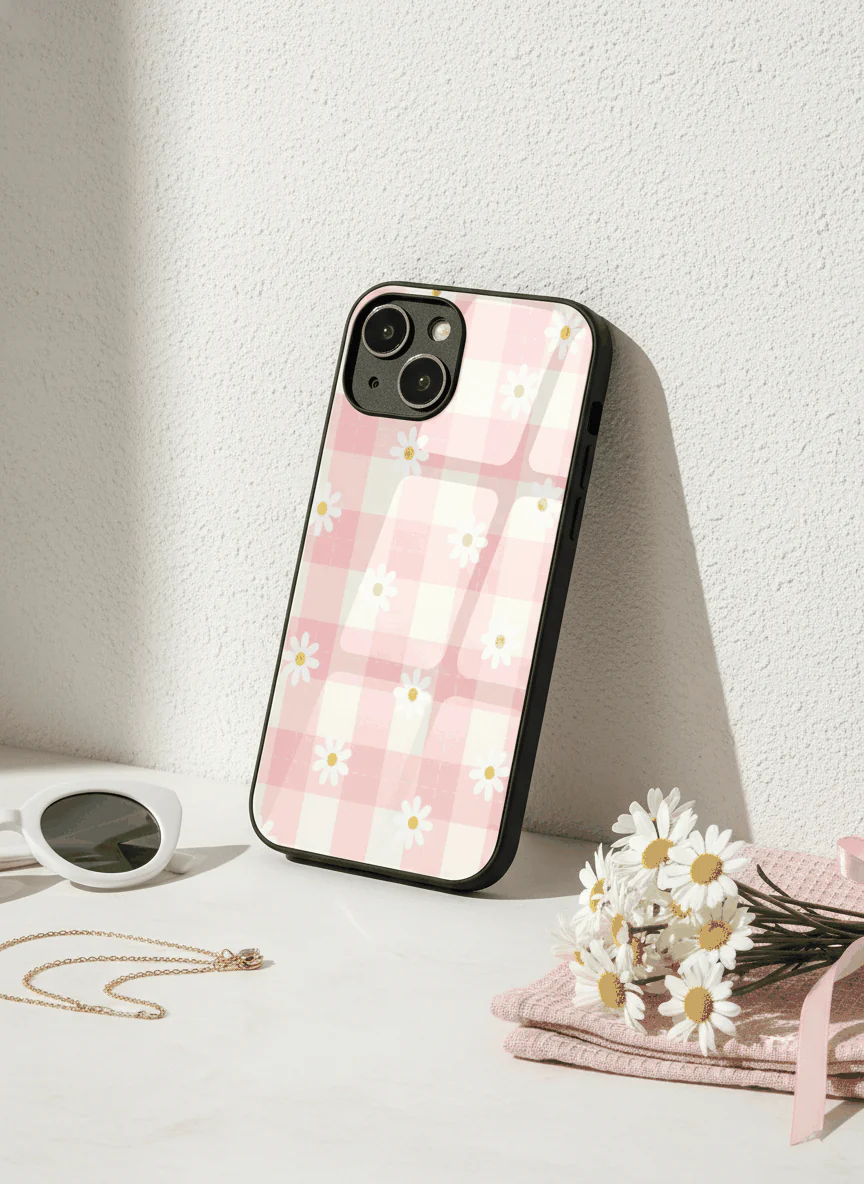 Daisy Bloom Premium Glass Back Cover For iPhone 11-17 Models - Image 10