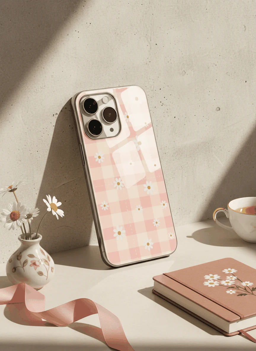 Daisy Bloom Premium Glass Back Cover For iPhone 11-17 Models - Image 12