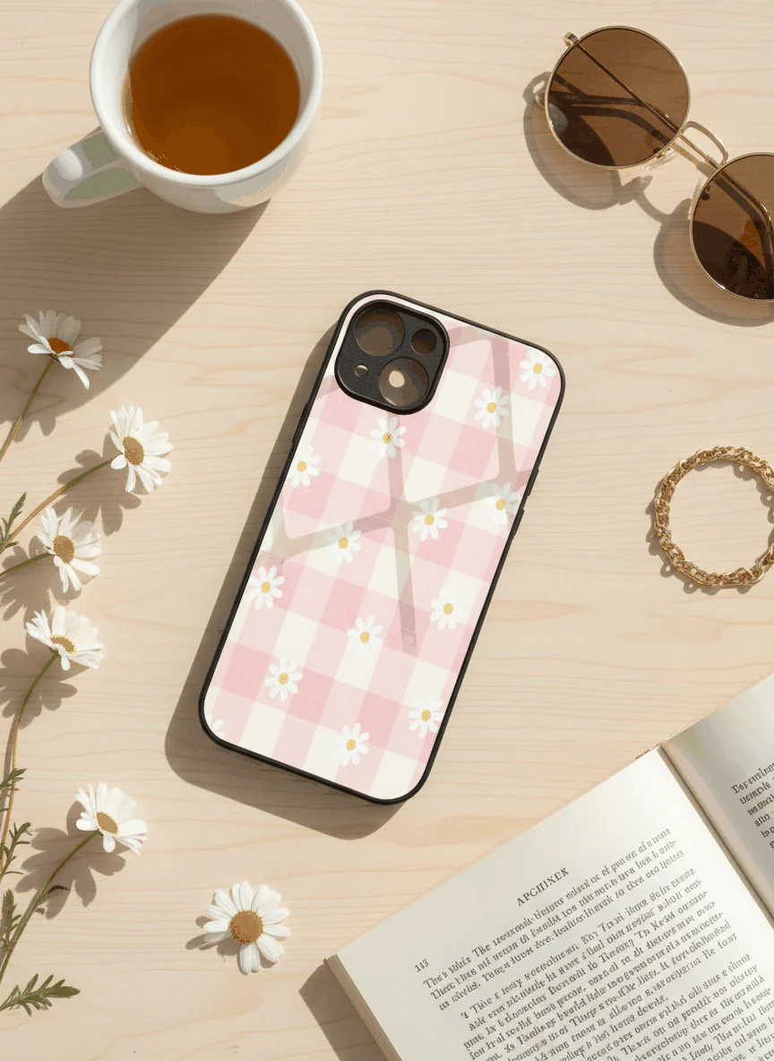 Daisy Bloom Premium Glass Back Cover For iPhone 11-17 Models - Image 15