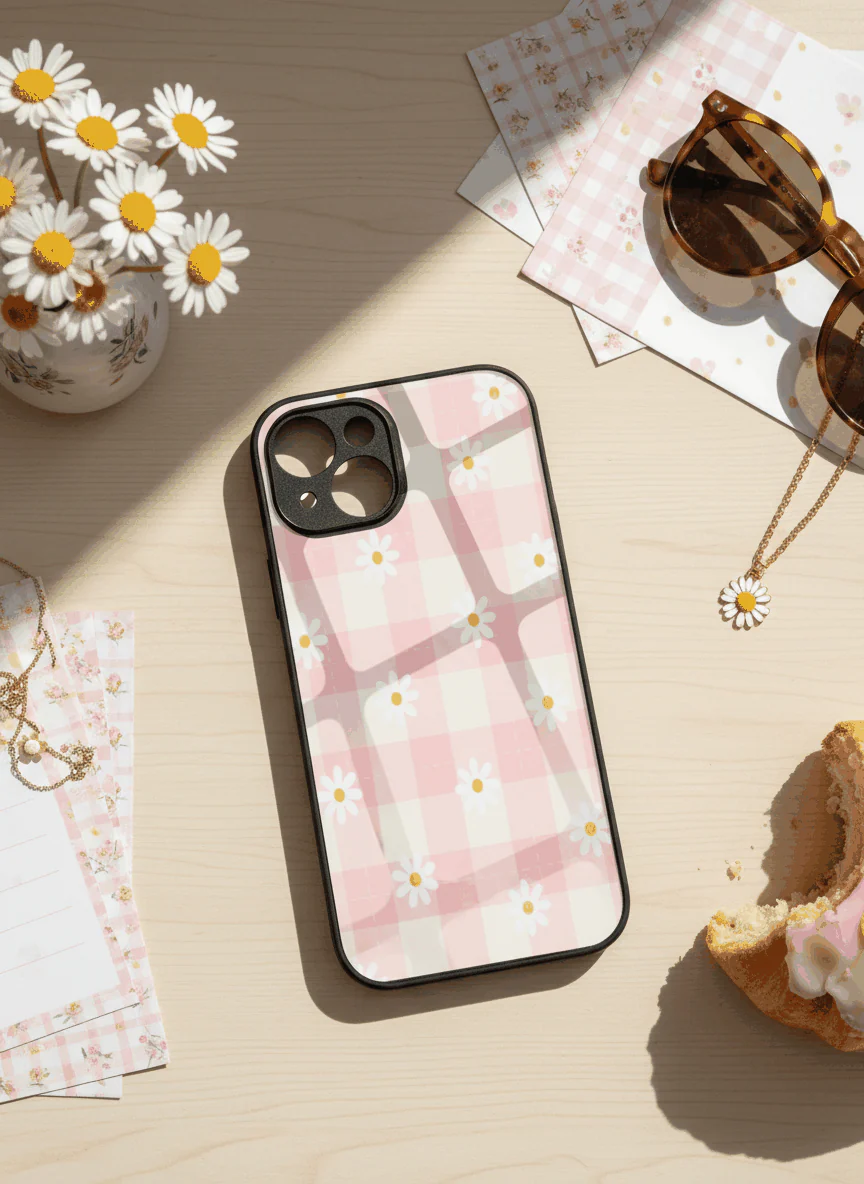 Daisy Bloom Premium Glass Back Cover For iPhone 11-17 Models - Image 8