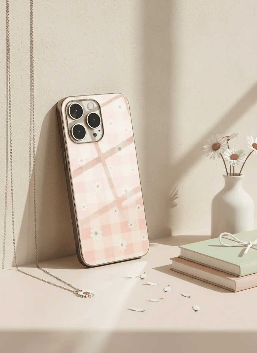 Daisy Bloom Premium Glass Back Cover For iPhone 11-17 Models - Image 9