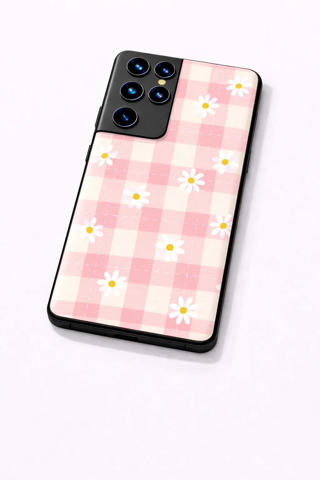 Daisy Bloom Premium Glass Back Cover For Galaxy S, A, M & F Series - Image 3