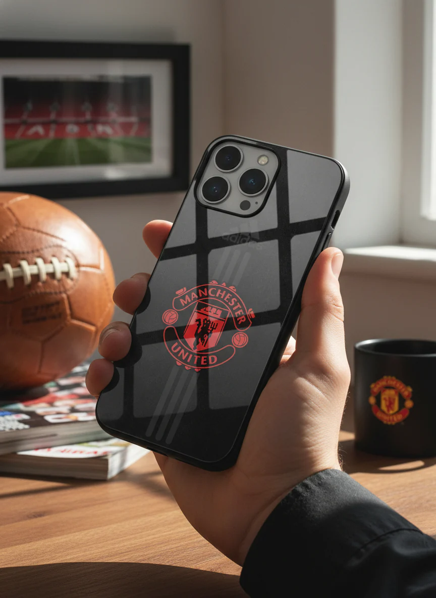 Dark Mode FC Premium Glass Back Cover For iPhone 11-17 Models - Image 10