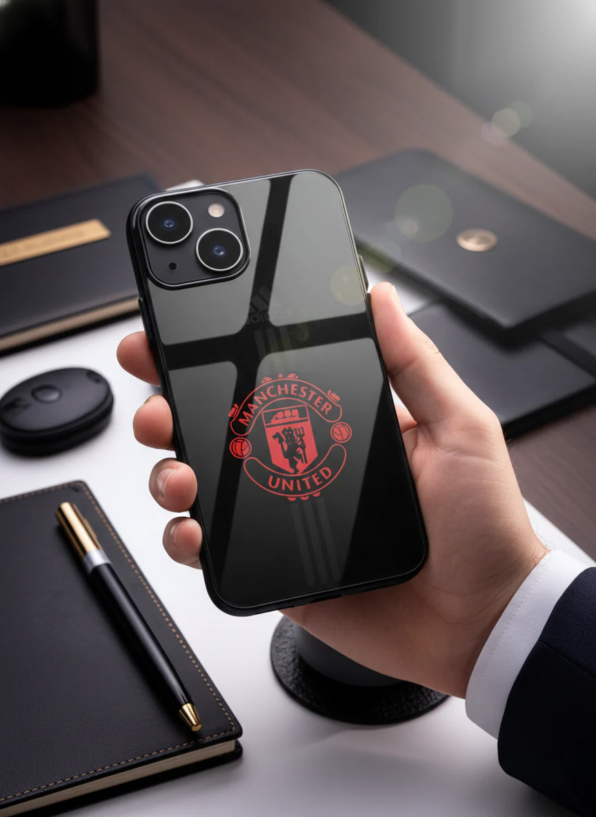 Dark Mode FC Premium Glass Back Cover For iPhone 11-17 Models - Image 7