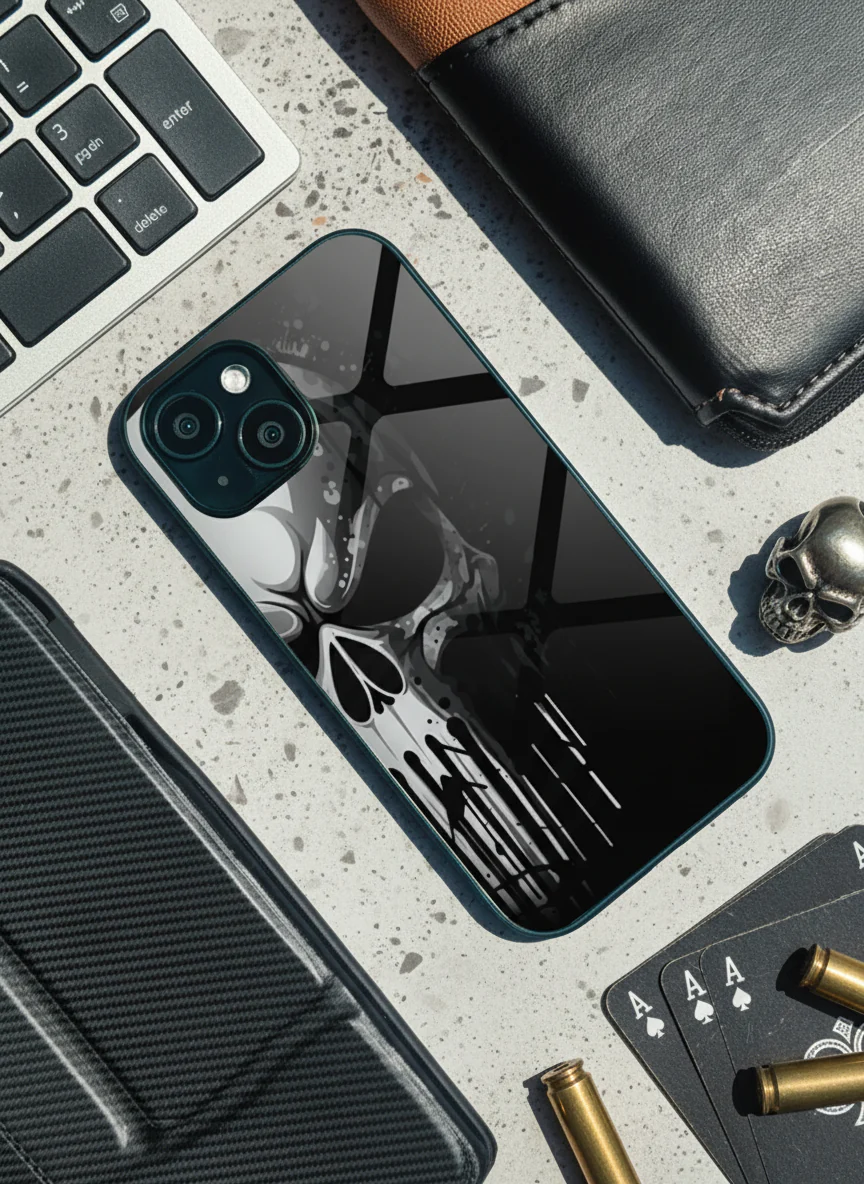 Deathmark Premium Glass Back Cover For iPhone 11-17 Models - Image 3