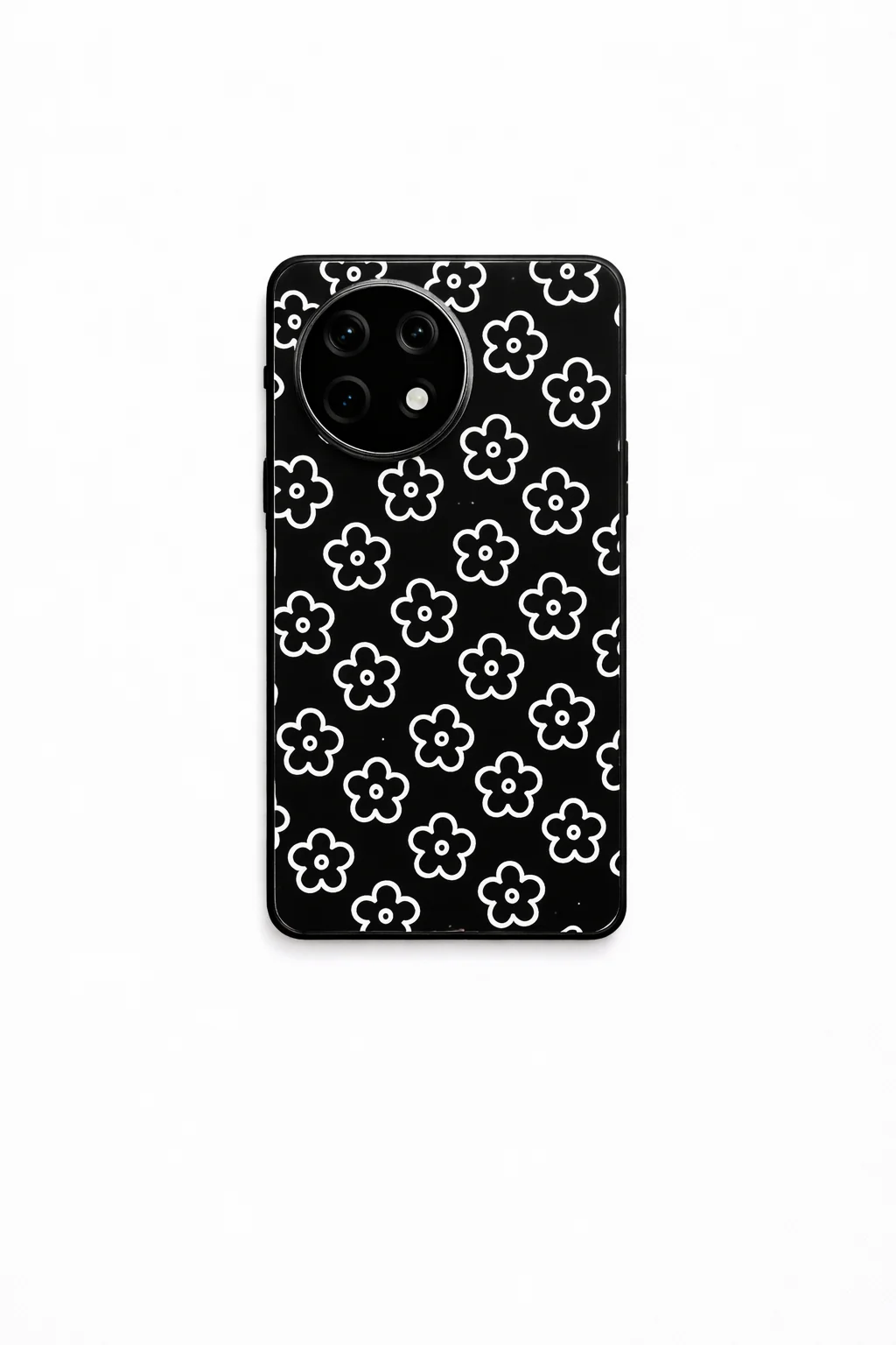 Doodle Flower Premium Glass Back Cover For One Plus 13, 12, 11, 10, Nord Series - Image 6