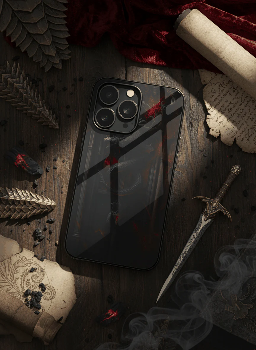 Drakonis Premium Glass Back Cover For iPhone 11-17 Models