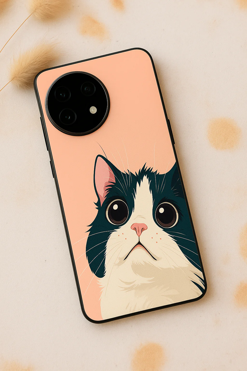 Dreamy Cat Premium Glass Back Cover For One Plus 13, 12, 11, 10, Nord Series - Image 5