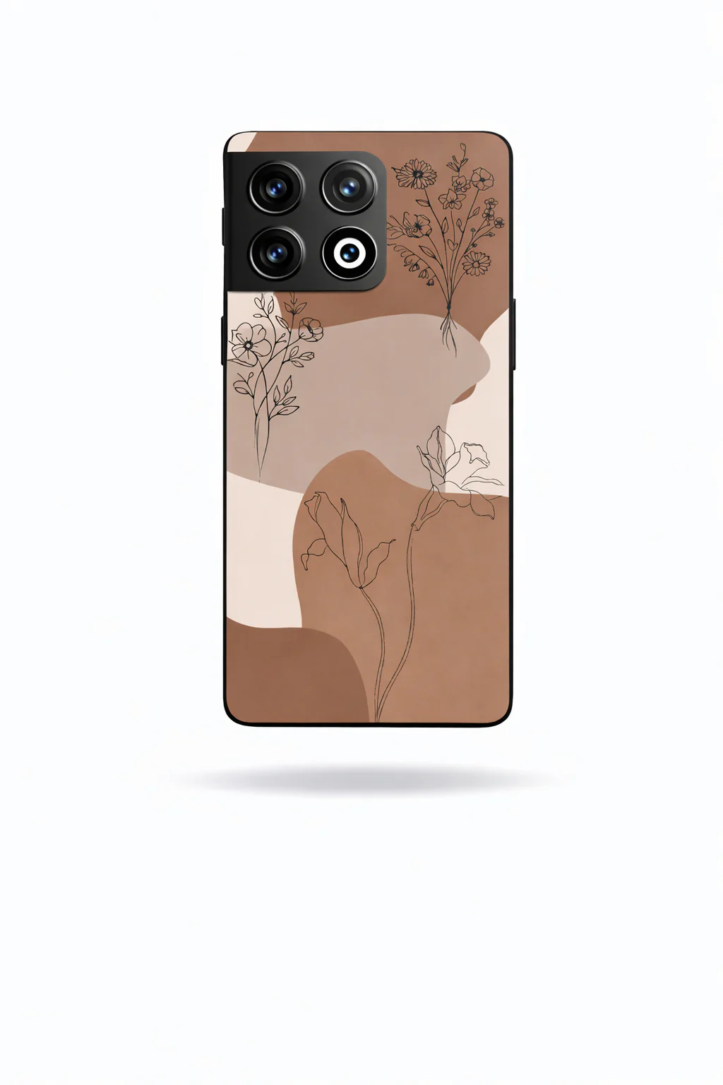 Earthy Petals Premium Glass Back Cover For One Plus 13, 12, 11, 10, Nord Series - Image 6